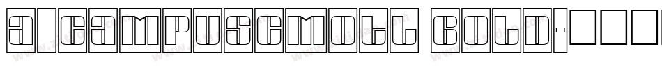 a_CampusCmOtl Bold字体转换